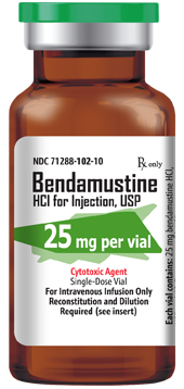 Bendamustine Hydrochloride for Injection, USP 25 mg per vial